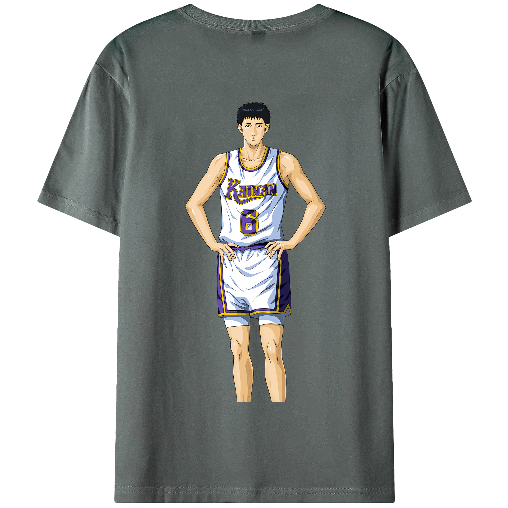 SLAM DUNK／スラムダンク 綿100％半袖Tシャツ（背面プリント）
